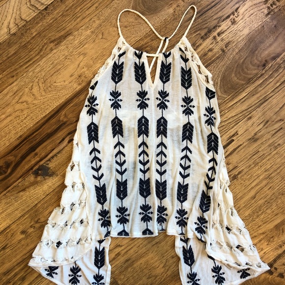 Free People Tops - Free People Tank Top Swing open back BOHO style S